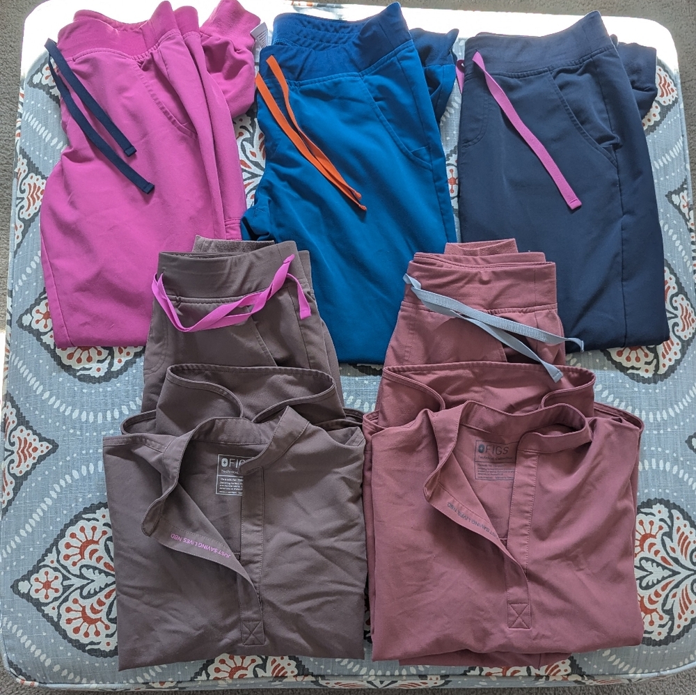 **FIGS HAUL** Nurse, medical, scrub tops and scrub bottoms, multiple sizes